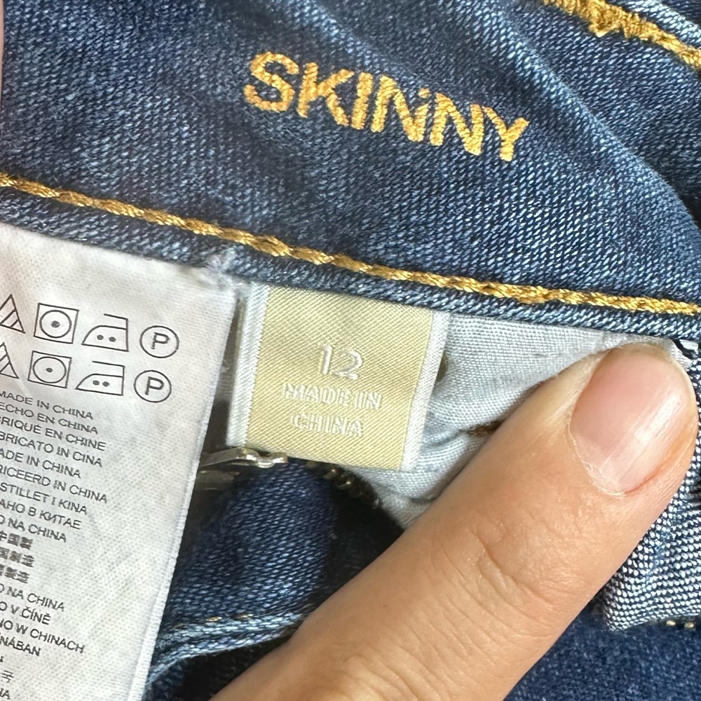 Michael Kors Jeans Mid Rise Straight Legged Size 12 - Picture 5 of 7